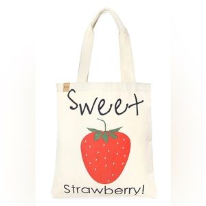 New! Strawberry Eco-Friendly Tote Bag